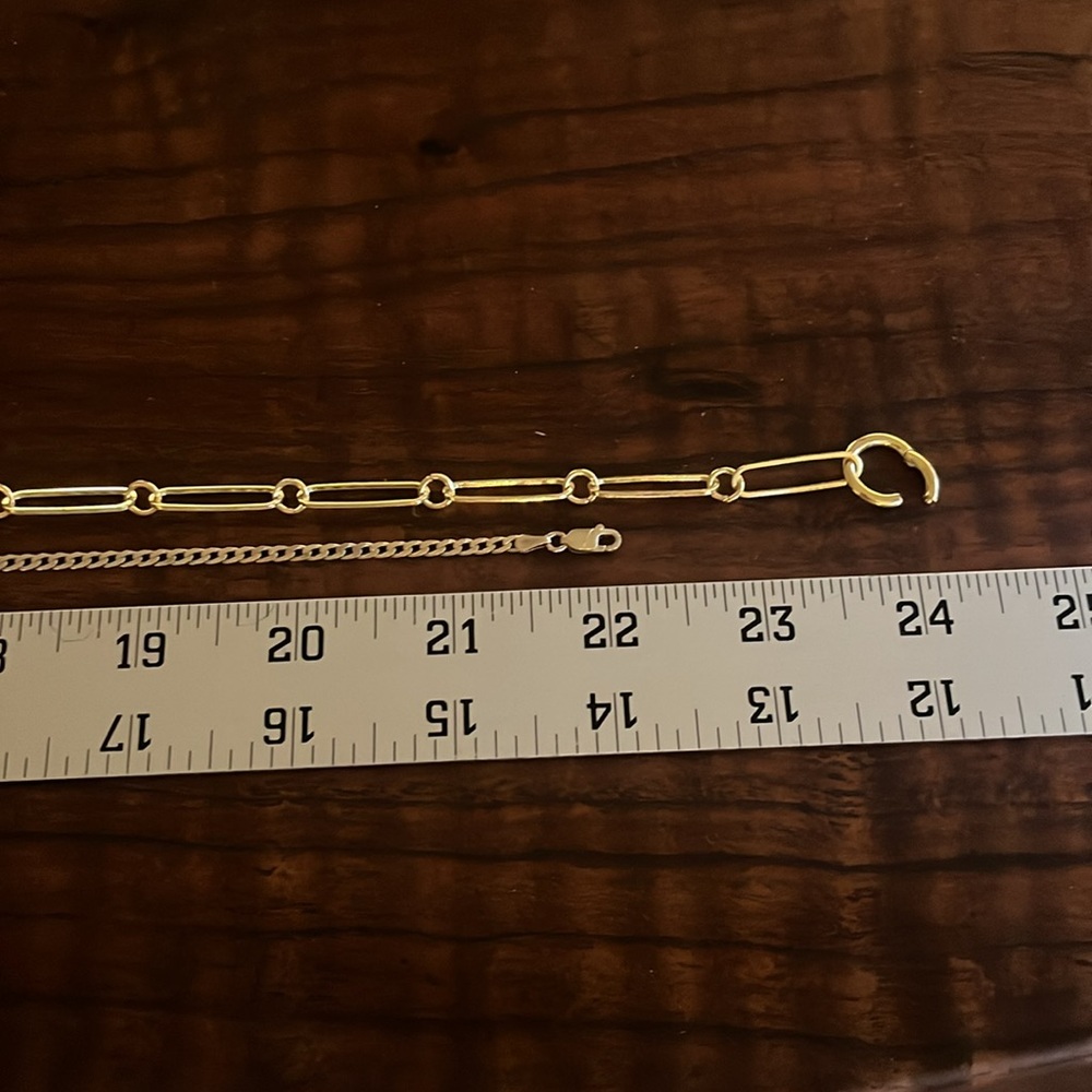 Two gold chain necklaces - Picture 4 of 4